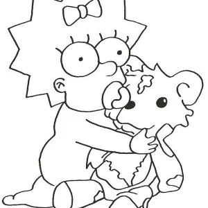 Desenho dos Simpsons para colorir 14