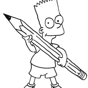 Desenho dos Simpsons para colorir 16