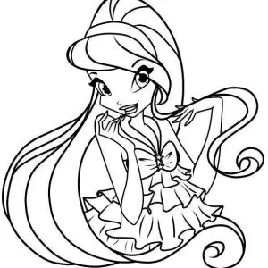 Desenho das Winx para colorir 12