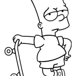 Desenho dos Simpsons para colorir 18