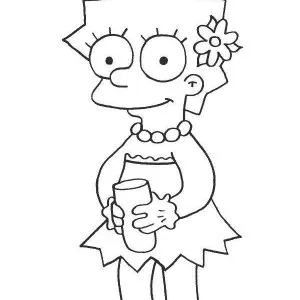 Desenho dos Simpsons para colorir 19