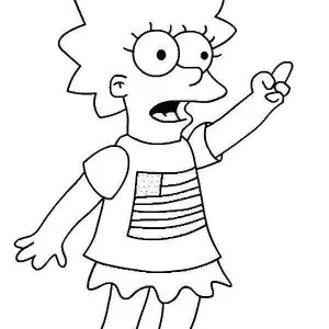 Desenho dos Simpsons para colorir 20