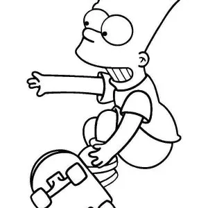 Desenho dos Simpsons para colorir 22