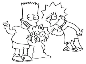 Desenho dos Simpsons para colorir 23