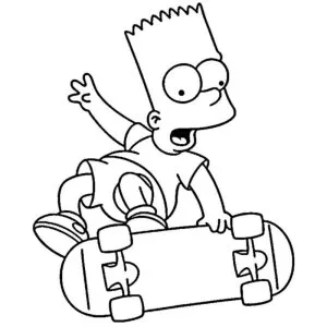 Desenho dos Simpsons para colorir 24