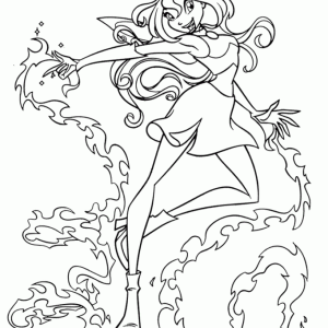 Desenho das Winx para colorir 13