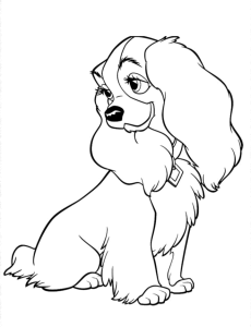 A Dama sentada, desenho para colorir