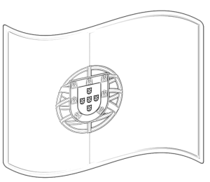 Desenho da bandeira de Portugal para colorir 3