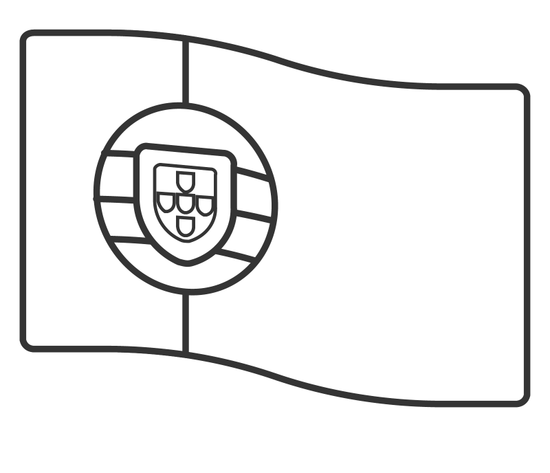 Desenho da bandeira de Portugal para colorir 2