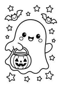 Desenho de fantasma para colorir 20
