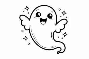 Desenho de fantasma para colorir 4