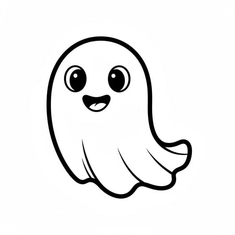 Desenho de fantasma para colorir 16