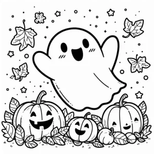 Desenho de fantasma para colorir 15