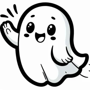Desenho de fantasma para colorir 2
