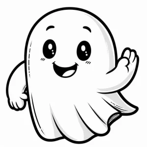 Desenho de fantasma para colorir 13