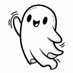 Desenho de fantasma para colorir 9
