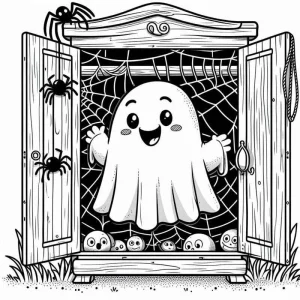 Desenho de fantasma para colorir 10