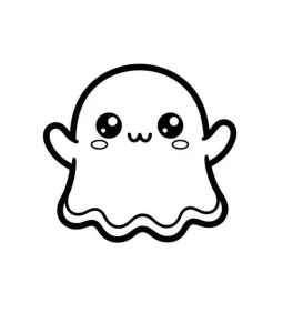 Desenho de fantasma para colorir 7