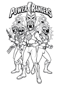 Desenho para colorir da equipa completa com o logótipo