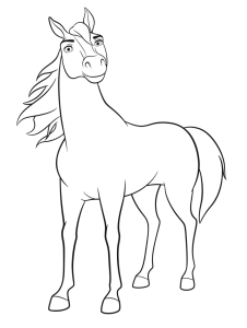 Desenho para colorir de Spirit de corpo inteiro