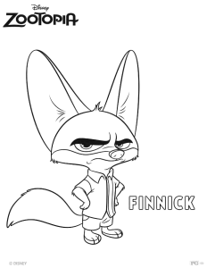 Desenho para colorir de Finnick com o nome