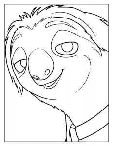 Desenho para colorir de Flash em grande plano