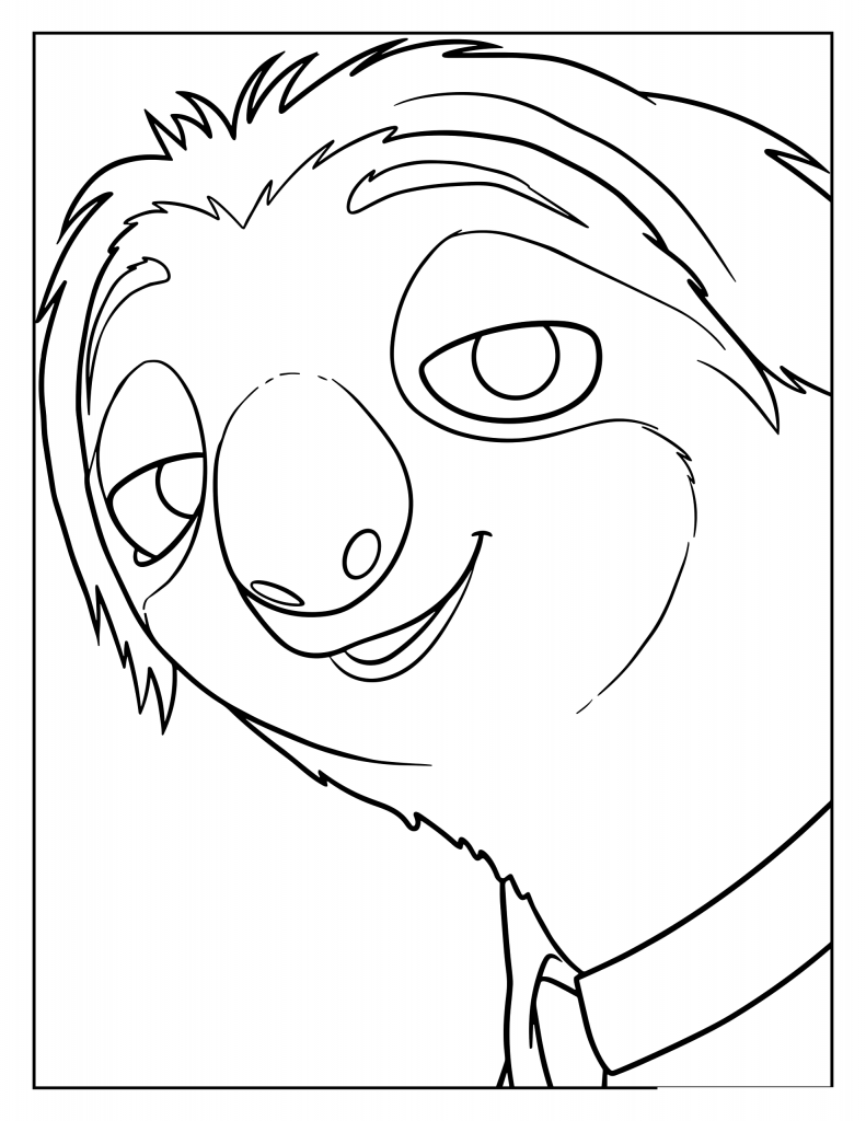 Desenho para colorir de Flash em grande plano